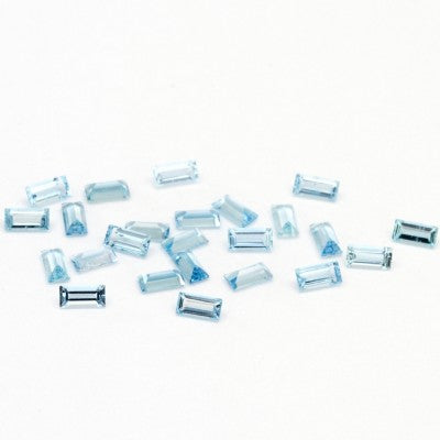 4x2mm A Aquamarine Baguettes