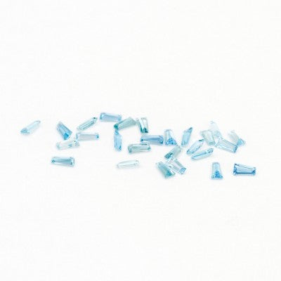 3mmx1.5mmx1mm AA Tapered Baguette Aquamarine Melee
