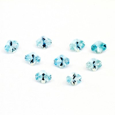 6x5mm Lozenge Natural A Blue Aquamarine