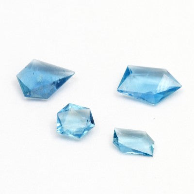 .25ct to .72ct AAA Blue Aquamarine GeoCuts™