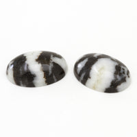 16x12 to 25x18mm Utah Zebra Marble Oval Cabs