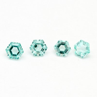 4.5mm Natural Hexagonal Step Cut Green Beryl