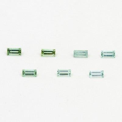 3x2mm Natural Seaform Tourmaline® Baguette