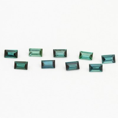 5x3mm Natural Teal Tourmaline Baguette