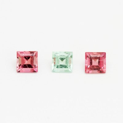 5mm Maine Tourmaline Square Baguettes