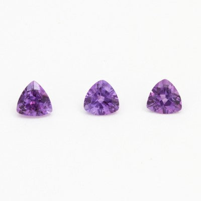 6mm Natural Trillion Cut Amethyst (Medium Purple) 