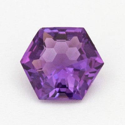 12mm Natural Honeycomb Hexagonal Cut A Amethyst