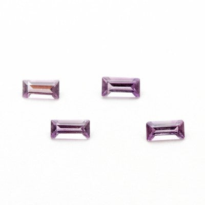 4x2mm Amethyst Baguette A