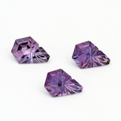 12x9mm Fantasy Keystone Cut A Purple Amethyst