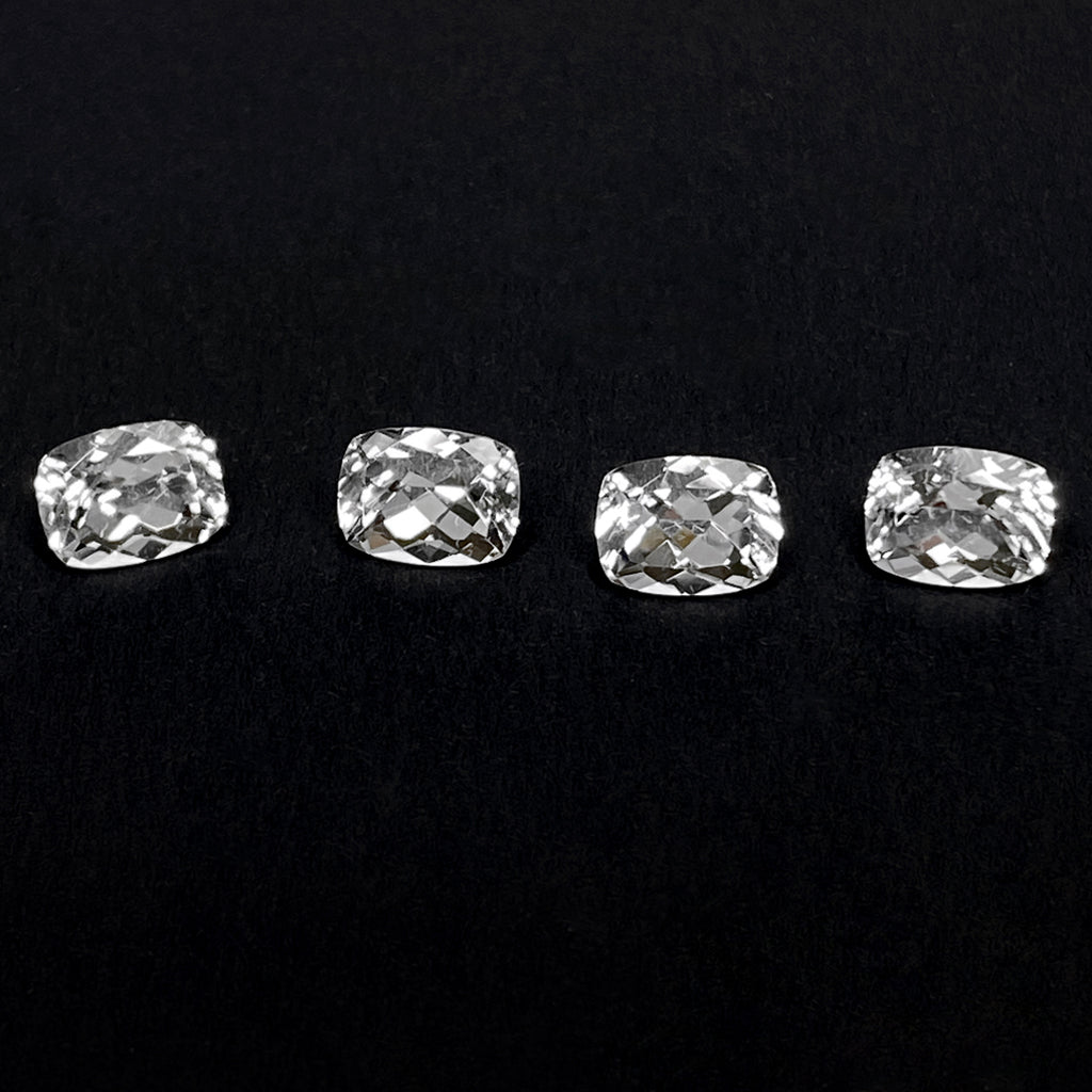 6x4 to 11x9mm Arkansas Clear Quartz Cushions