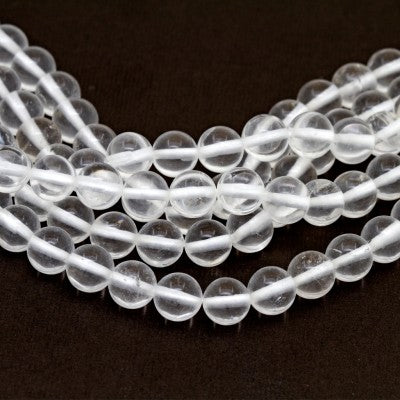 7mm Round Rock Crystal 66cm Bead Strands