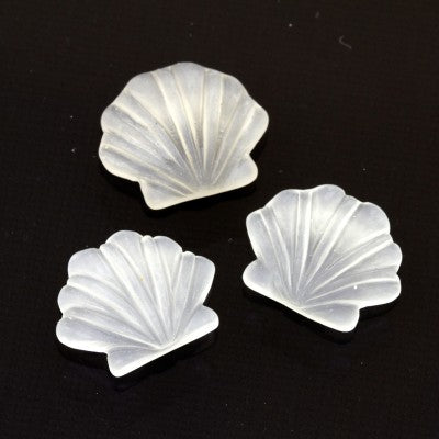 Small Shell Carving in White Quartz