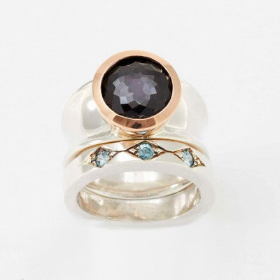 Designers Pick Mixed Gemstone Bands & Bezels Rings 010