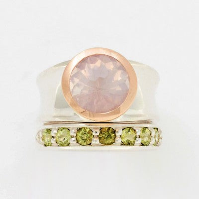 Designers Pick Mixed Gemstone Bands & Bezels Rings 011