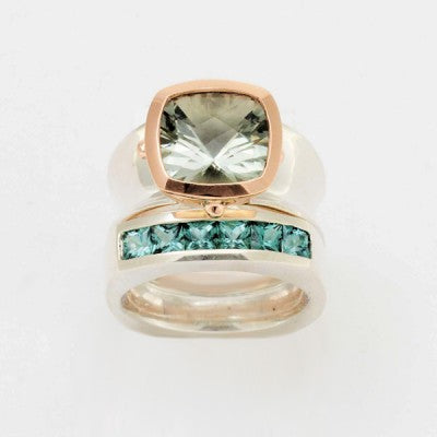 Designers Pick Mixed Gemstone Bands & Bezels Rings 013