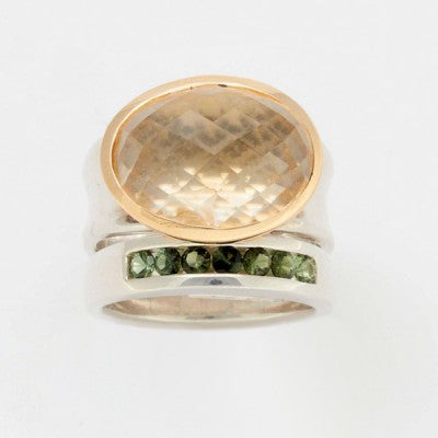 Designers Pick Mixed Gemstone Bands & Bezels Rings 018