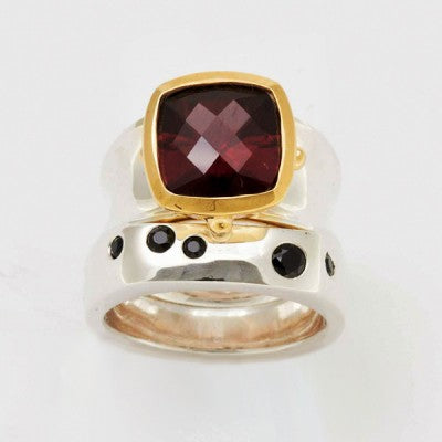 Designers Pick Mixed Gemstone Bands & Bezels Rings 020