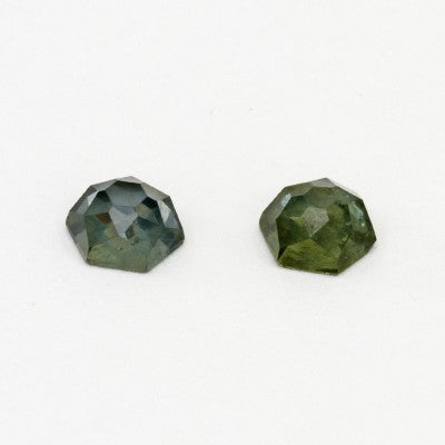 5.5mm Round Hexagonal Rose Cut Steel Grey Montana Sapphires