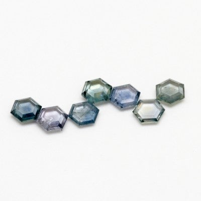 5mm Montana Sapphire Hexagonal Slice