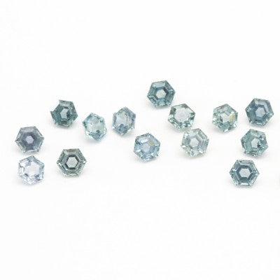 5mm Hexagonal Cut Montana Sapphires