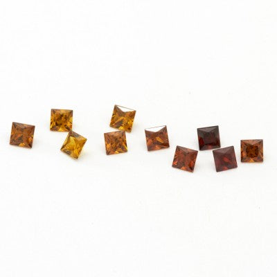 3mm Natural Princess Cut Andradite Garnet 