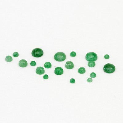 1.5 to 2.5mm Round Cabochon Cut Jadeite 