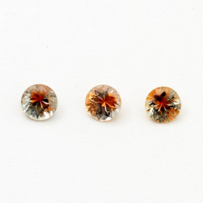 5mm Rnd Kaleidoscope Peach Montana Sapphires