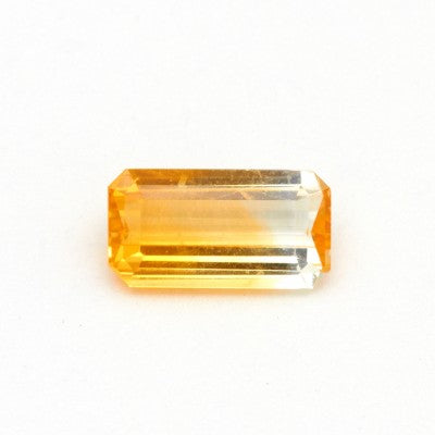 8.9x4.7mm Emerald Cut Fancy Bi-color Malawi Sapphire 