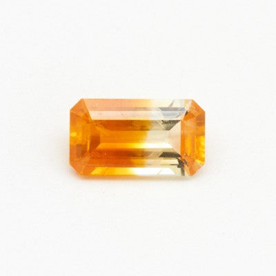 9x5.2mm Emerald Cut Fancy Bi-color Malawi Sapphire 