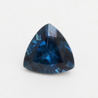 8mm Dark Blue Mulanje Sapphire Trillion