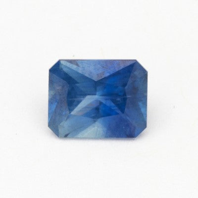 9.5x7.5mm Natural Brillian Emerald Cut AAA Blue Malawi Sapphire