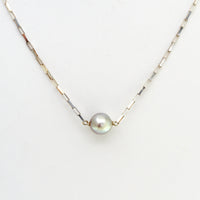 8-9mm Round Cortez Pearl® Necklace on a Sterling Silver Box Chain